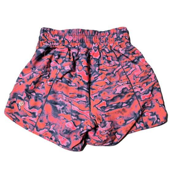 Lululemon Sz 4 Womens Pink Multi Chroma Clash Track That Mid-Rise Lined Short - Picture 3 of 5